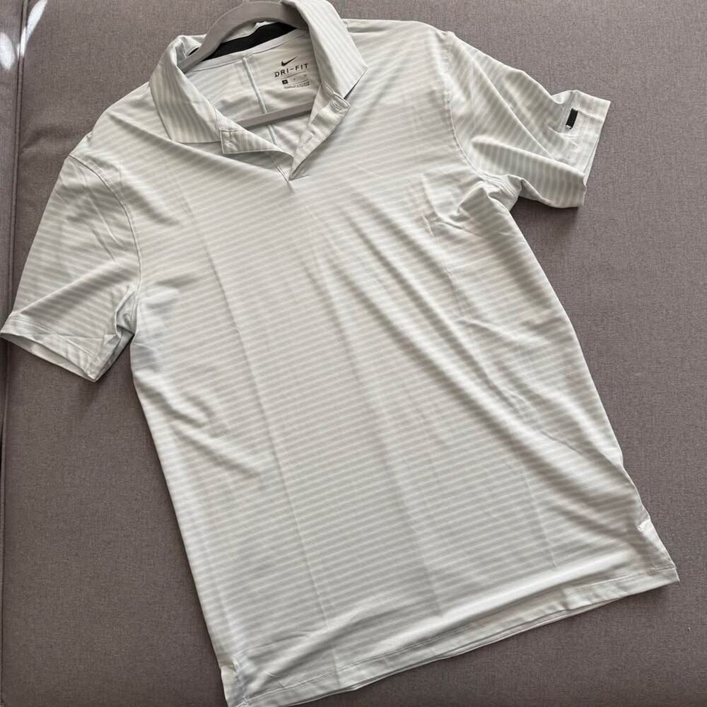Nike Tiger Woods Dri-FIT Striped Golf Polo
